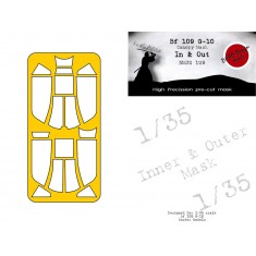 1/32 Messerschmitt Bf 109G-10 Masks (In and Out) for Border kits