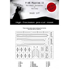 1/48 F-4E Phantom II National Insignias Paint Mask for Meng kits