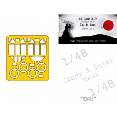 1/48 Messerschmitt Bf 109 E-7 In&Out Masking for Wingnut Wings kits
