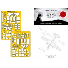 1/48 USMC PBJ-1D Mitchell In n Out  Masking for Academy kits