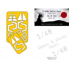 1/48 F-106A Delta Dart In n Out Masking for Trumpeter kits