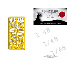 1/48 TF-104DJ/G Starfighter Mask for Kinetic/Eduard kits