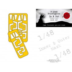 1/48 TF-104DJ/G Starfighter In and Out Mask for Hasegawa kits