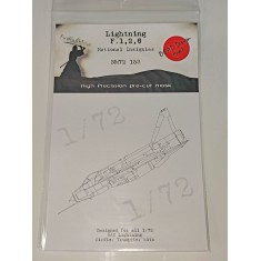 1/72 English Electric Lightning National Ins. Masking for Airfix/Trumpeter kits