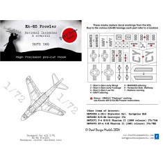 1/72 Grumman EA-6B Prowler National Insignias Masking for Hasegawa kits