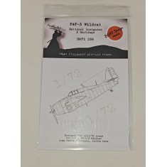 1/72 F4F-3/4 Wildcat Markings Masking for Arma Hobby/Airfix kits