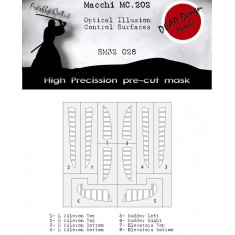 1/32 Spitfire Mk.Vb Control Surfaces Masks for Border kits