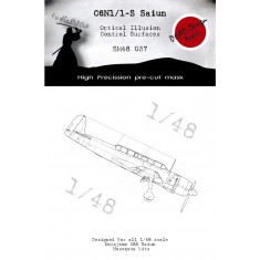 1/48 Nakajima C6N Saiun Control Surfaces Masking for Hasegawa kits