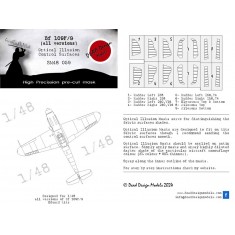 1/48 Messerschmitt Bf 109 G Masking for Eduard kits