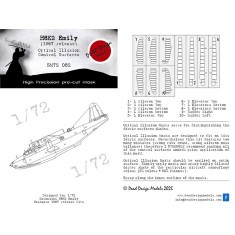 1/72 Kawanishi H8K Emily Masking for Hasegawa kits