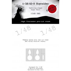 1/48 A-1E (Ad-5) Skyraider Undercarriage Bays Masking for Matchbox kits
