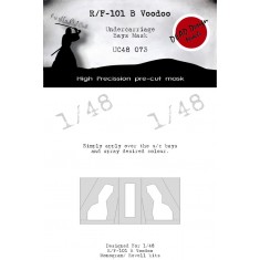 1/48 R/F-101B Under Carriage Bays Mask for Monogram kits