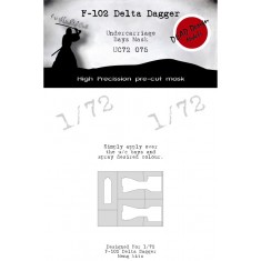 1/72 Convair F-102 Delta Dagger Undercarriage Bays Masking for Meng kits