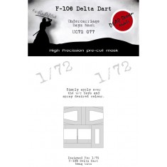 1/72 Convair F-106A Delta Dart Undercarriage Bays Masking for Meng kits