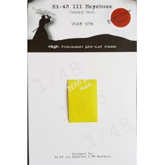 1/48 Nakajima Ki-43 III Haybusa Canopy Masking for Hasegawa kits