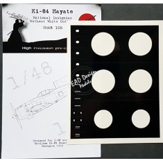 1/48 Nakajima Ki-84 Hayate National Insignias Masking for Hasegawa kits