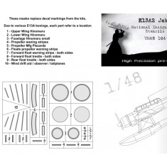 1/48 Aichi E13A Jake National Insignias Masking for NICH kits