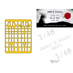 1/48 Mitsubishi A6M2-K Reisen Masks (In and Out) for Eduard kits