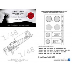 1/48 A6M5 model 52 Nakajima National Insignias Masks  for Eduard kits