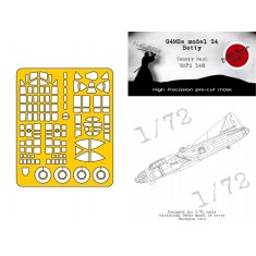 1/72 Mitsubishi G4M2e Betty model 24 Masking for Hasegawa kits