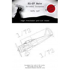1/72 Nakajima Ki-27 Nate National Insignias Masking for Hasegawa kits
