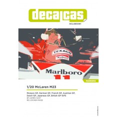 1/20 McLaren M23 Team Racing 1976 Decal for Tamiya #20062