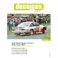 1/24 Opel Manta 400 Group B Team Bastos Texaco Rally 1985 Decal for Belkits