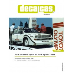 1/24 Audi Quattro Sport S1 E2 Team Audi Sport 1985 Decal for Beemax/Profil24/Reji
