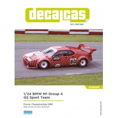 1/24 BMW M1 Procar Team GS Sport BASF 1980 Decals for Italeri #3643/Revell #07247/80-7247