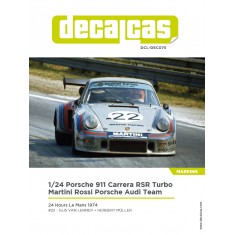 1/24 911 Carrera RSR Turbo Team Martini Rossi Porsche Audi 1974 Marking Decal for Fujimi