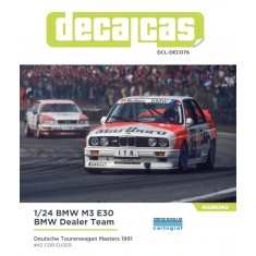 1/24 BMW M3 E30 Team Marking Decal - DTM 1991