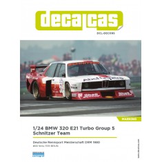 1/24 BMW 320 E21 Turbo Group 5 Team Schnitzer Marking Decal for Beemax BX24028
