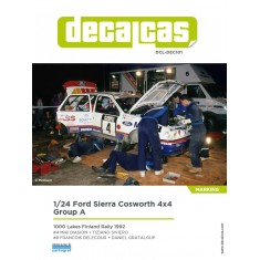 1/24 Ford Sierra Cosworth 4x4 Group A Bonetto 1992 Decals #2 for D.Modelkits #DM-K002