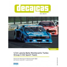 1/24 Lancia Beta Montecarlo Turbo Gr.5 GS Fruit of Loom DRM 1980 Decal for Heller #80741