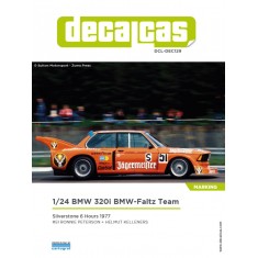 1/24 BMW 320i Team BMW-Faltz Jagermeister 1977 Decals for Tamiya #24002/24269/24379