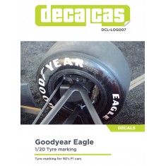 1/20 Good Year Eagle Tyre Marking set for 90s F1 cars