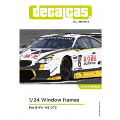 1/24 BMW M6 GT3 Window Frame Masks for Nunu kits