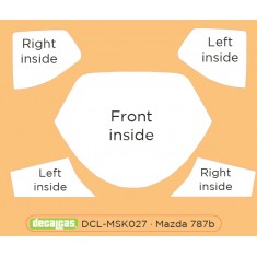 1/24 Mazda 787B Window Frame Masks for Tamiya #24112/24326/24352