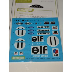 1/12 Ford 003 Tyrrell Racing Team Decal - Sponsored by ELF #11 Sir John Young