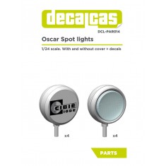 1/24 Classic Rally Cars/Old GT Oscar Spot Lights (4+4pcs)