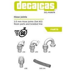 1/12, 1/20, 1/24 2.0mm Hose Joints Set 2