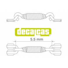 1/12 Short Springs for Exhausts - Type 1 (20pcs)