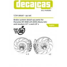 1/24 Porsche 911 991 GT3 RSR - 2018 Brakes for Decalcas #DCL-PAR094, Nunu #24040
