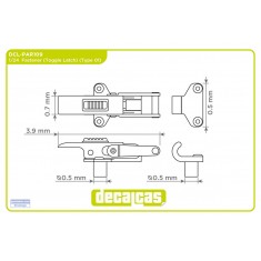 1/24 Toggle Latch Type 01 Bonnet Pins