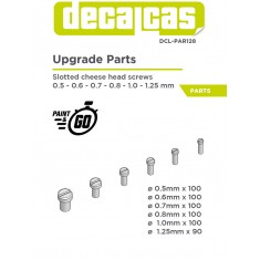 Slotted Cheese Head Screws 0.5 - 1.25 mm (600pcs, resin)