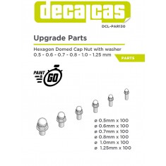 Hexagon Domed Cap Nut with Washer 0.5 - 1.25 mm (600pcs, resin)