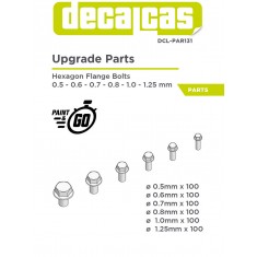 Hexagon Flange Bolts 0.5 - 1.25 mm (600pcs, resin)