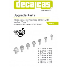 Hex Socket Head Cap with Washer Type 1 - 0.5 - 1.2 mm (700pcs, resin)