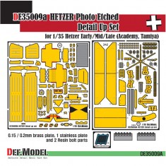 1/35 Hetzer (Jagdpanzer 38) Detail-up set Early/Mid/Late for Academy/Tamiya kits