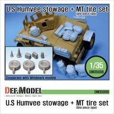 1/35 US Humvee Stowage & MT Tyres Set (one piece type)